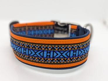 Nylonhalsband, Hundehalsband gemustert 5cm breit