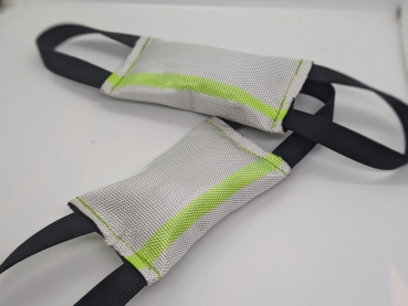 Hundespielzeug Dummy Zergel schwimmfähig aus Feuerwehschlauch