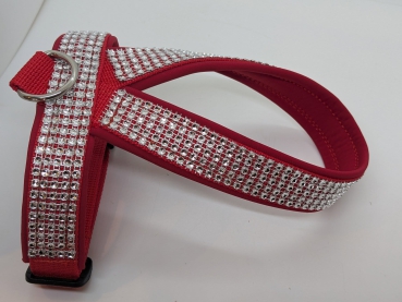 Preview: Strassoptik Hunde-Geschirr mit Softshell-Polsterung und verstellbarem Bauchgurt