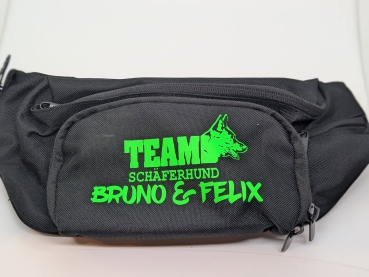 Bauchtasche für Hundesport & Training- personalisierbar mit Wunschtext