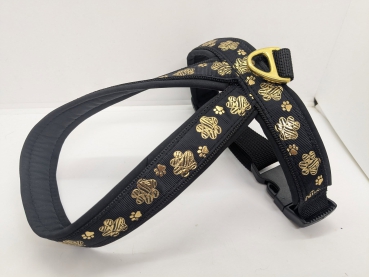 Preview: Individuelles Hundegeschirr "PawComfort" - 3,5 cm - UV-beständig - Handgefertigt nach Maß