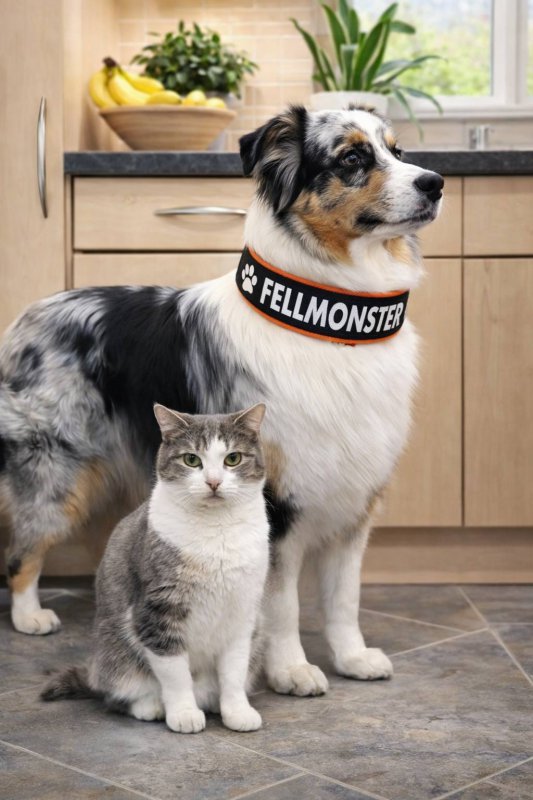 Preview: GlowGuard-Nachtleuchtendes Hundehalsband mit Wunschtext