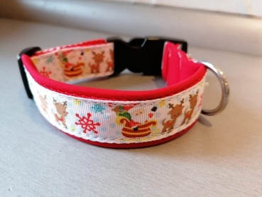 Nikolaus Weihnachtsmann Rentier Weihnacht Hundehalsband mit Polsterung