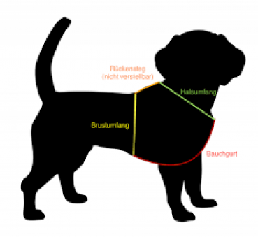 Brustgeschirr Hundegeschirr X-Geschirr 5cm breit