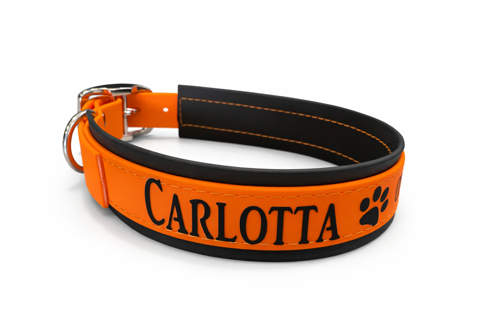 Signalhalsband aus Biothane Personalisiertes Sicherheitshalsband Arbeitshalsband Jagdhunde