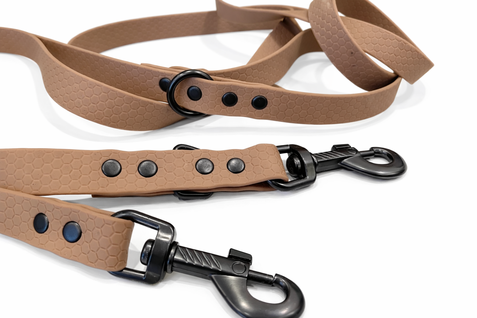 HEXA Leine Braun - 250cm Länge 18mm breit, dreifach verstellbar