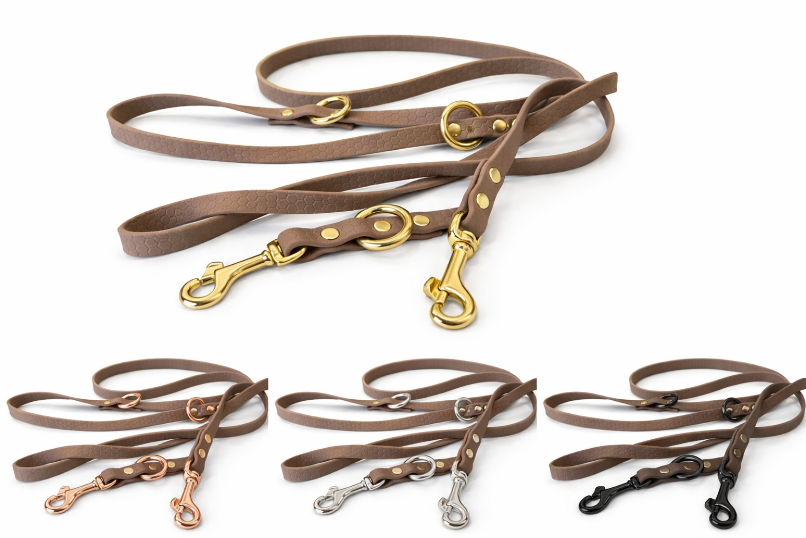 HexaGrip Mini Ultraleichte & Robuste Hundeleine braun