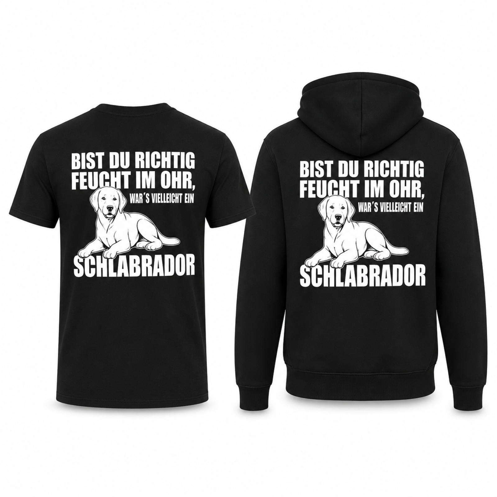 Schlabrador – Unisex T-Shirt & Hoodie mit lustigem Hundespruch