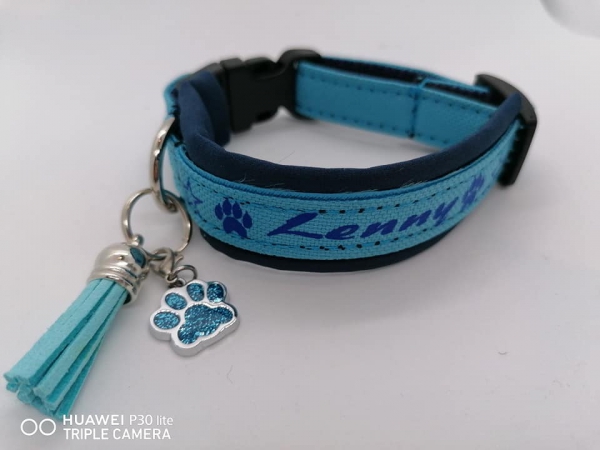 Hundehalsband personalisiert mit Polsterung