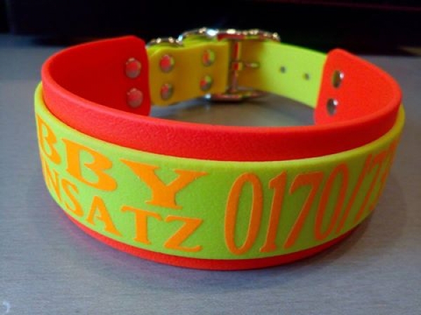 Personalisiertes Biothane Hundehalsband