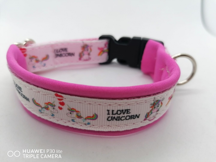 Hundehalsband Einhorn Unicorn rosa