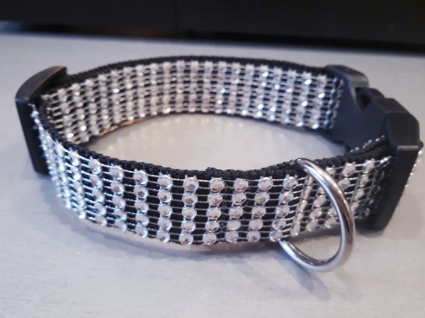 Strasshalsband Glitzerhalsband zum Mitwachsen