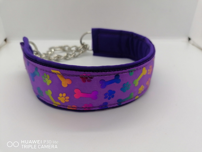 Hundehalsband 5cm breit lila