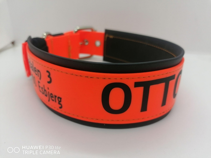 Signalhalsband aus Biothane Personalisiertes Sicherheitshalsband Arbeitshalsband Jagdhunde