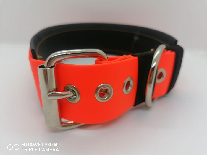 Signalhalsband aus Biothane Personalisiertes Sicherheitshalsband Arbeitshalsband Jagdhunde