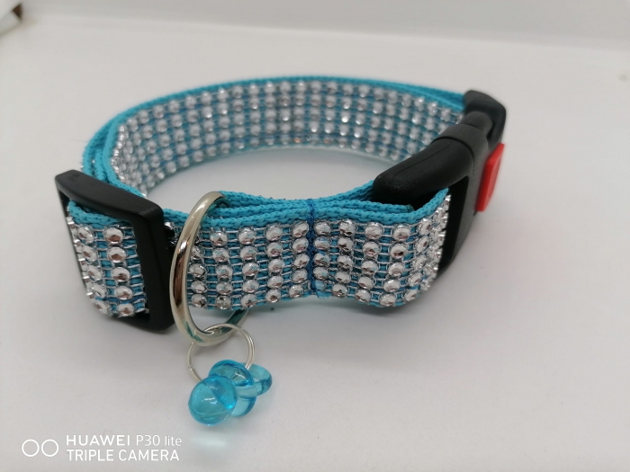 Strasshalsband Glitzerhalsband zum Mitwachsen