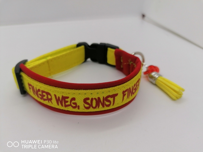 Personalisiertes Hundehalsband ( Finger weg)