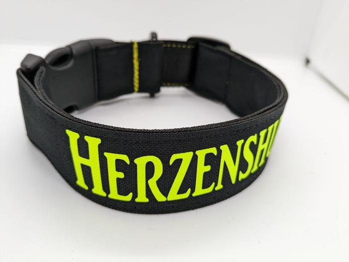 Hundehalsband, Welpenhalsband mitwachsend schwarz