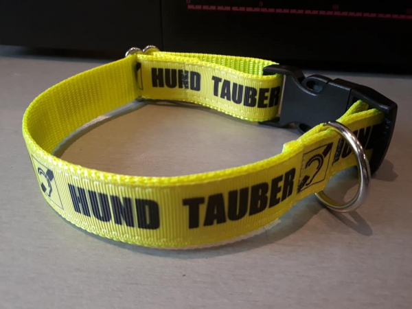 Tauber Hund Welpenhalsband mitwachsend 2,5cm breit Hundehalsband