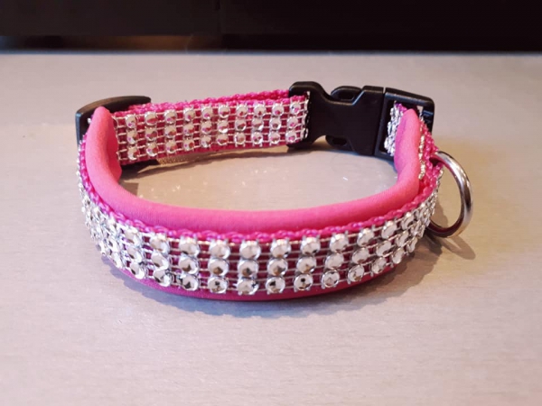 Hundehalsband Strass Glitzer