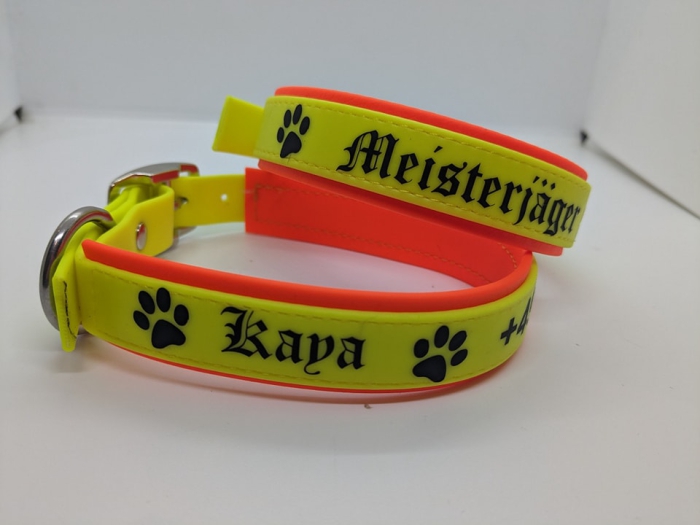 Biothane Halsband Hundehalösband Jagdhund Sicherheitshalsband