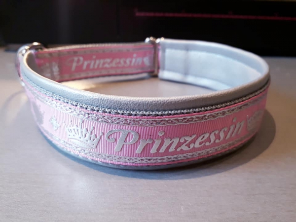 Prinzessin Halsband mit Kunstleder 3,5cm breit