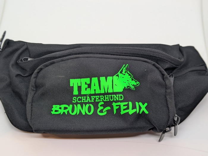 Bauchtasche für Hundesport & Training- personalisierbar mit Wunschtext