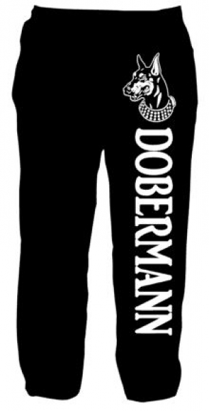 Jogginghose schwarz Dobermann