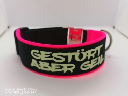 Personalisiertes Halsband mit Leuchtschrift Glow in the Dark