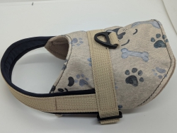 SoftShell Sattelgeschirr Blue Paws-Komfortgeschirr für kleine Hunde